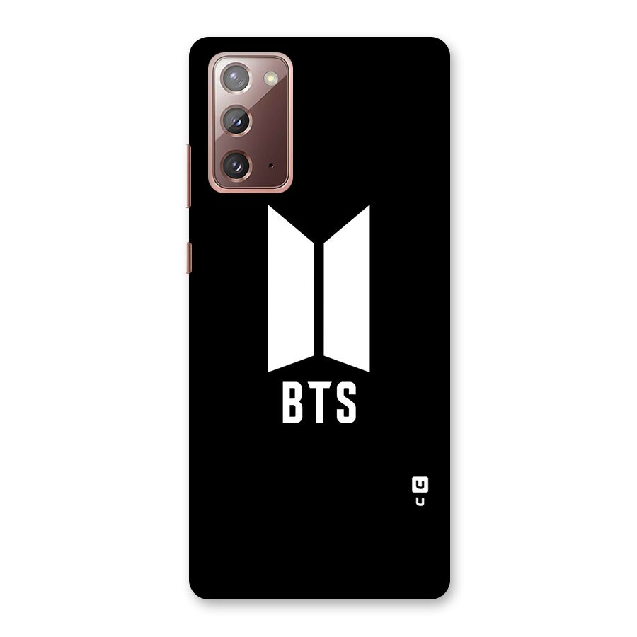 BTS Logo Black Back Case for Galaxy Note 20
