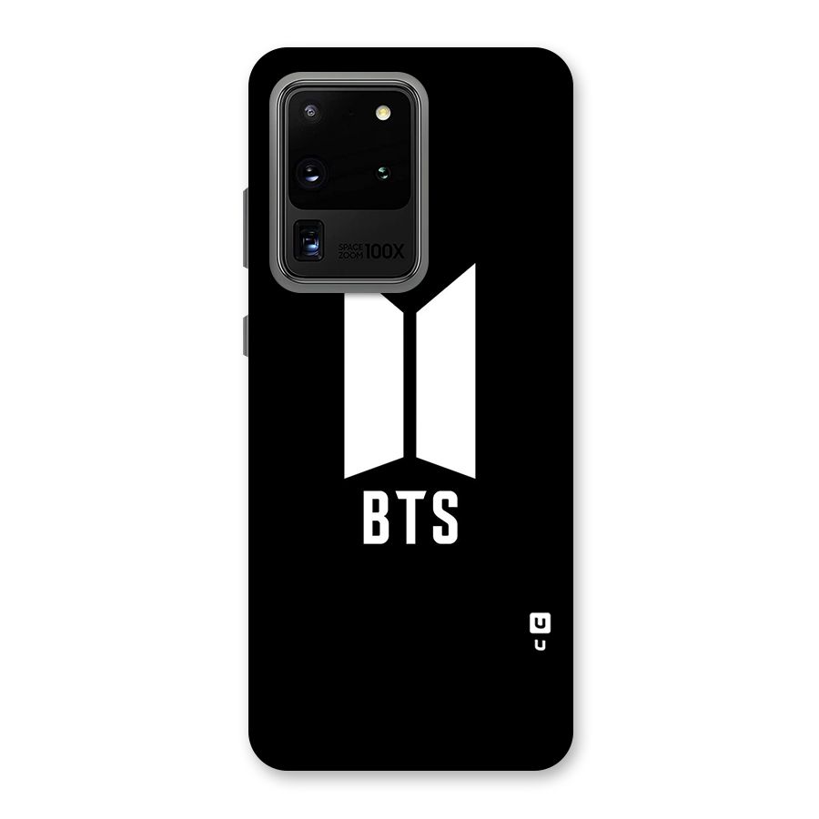 BTS Logo Black Back Case for Galaxy S20 Ultra