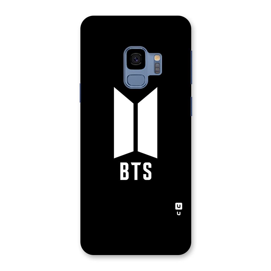 BTS Logo Black Back Case for Galaxy S9
