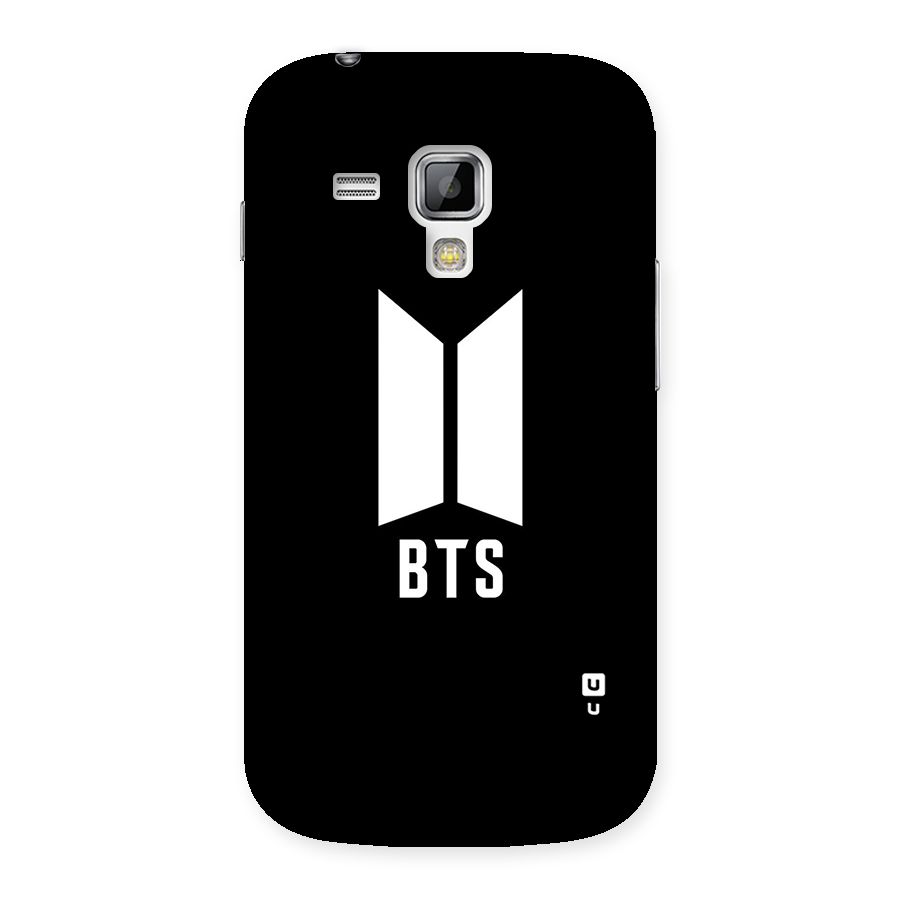 BTS Logo Black Back Case for Galaxy S Duos