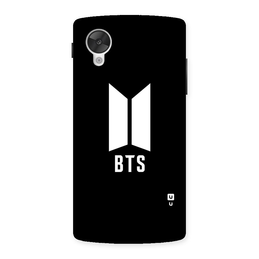 BTS Logo Black Back Case for Google Nexsus 5