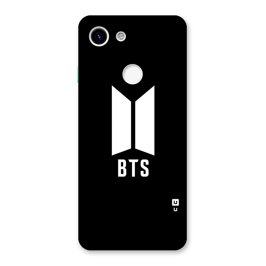 BTS Logo Black Back Case for Google Pixel 3