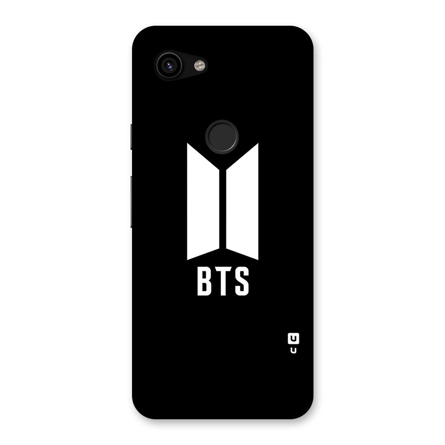 BTS Logo Black Back Case for Google Pixel 3a
