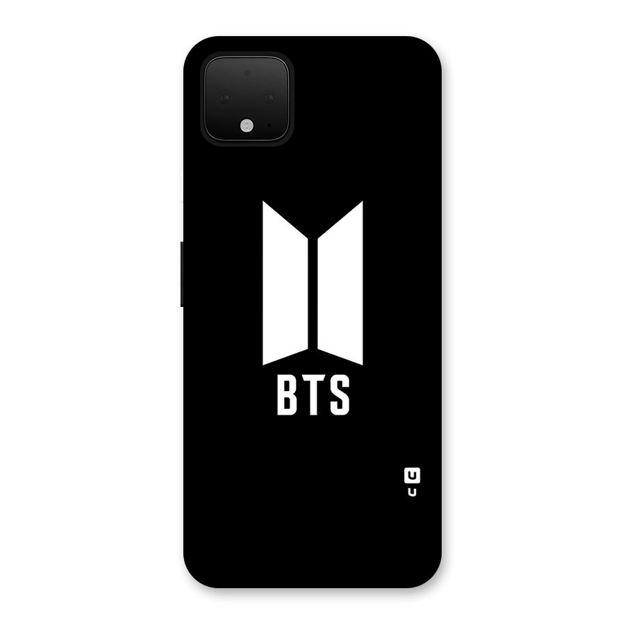 BTS Logo Black Back Case for Google Pixel 4 XL