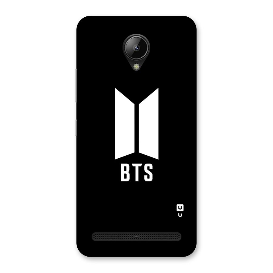BTS Logo Black Back Case for Lenovo C2