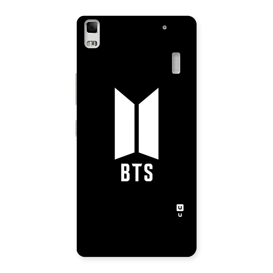 BTS Logo Black Back Case for Lenovo K3 Note