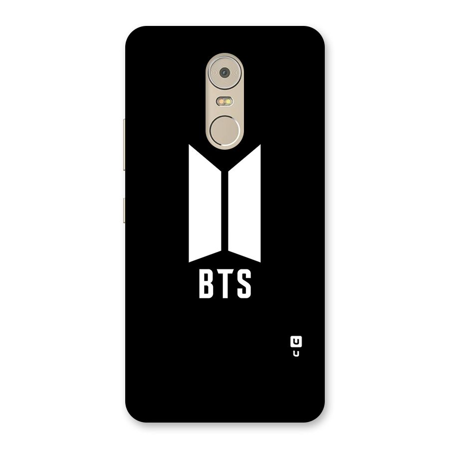 BTS Logo Black Back Case for Lenovo K6 Note
