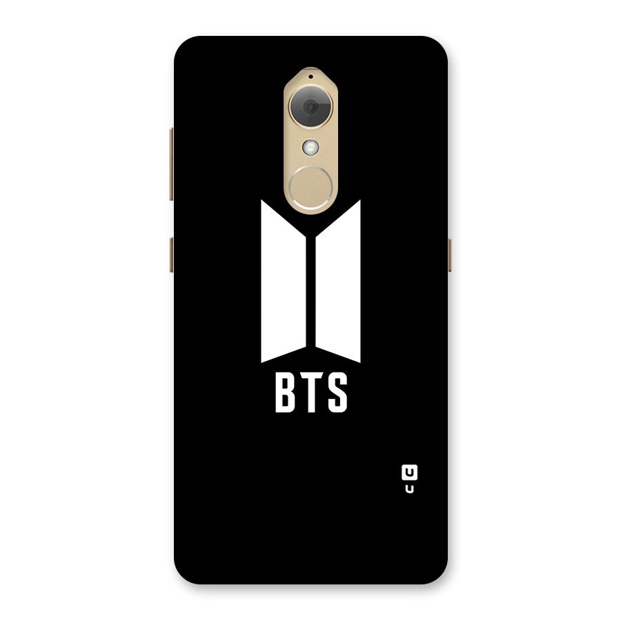 BTS Logo Black Back Case for Lenovo K8