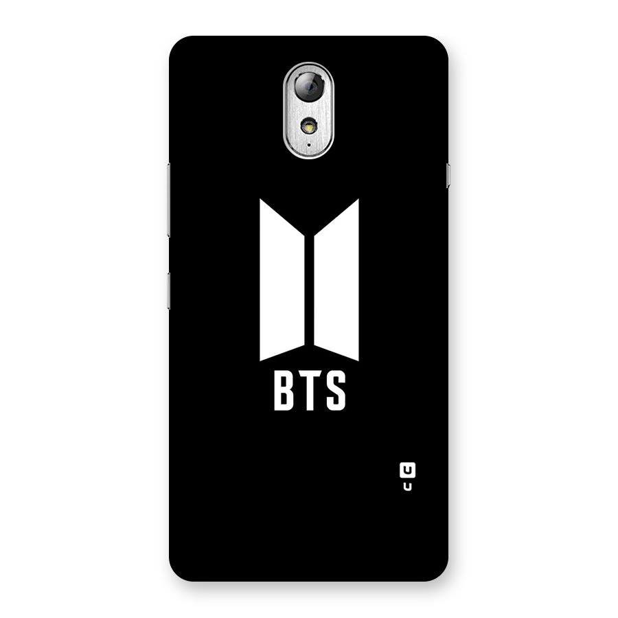 BTS Logo Black Back Case for Lenovo Vibe P1M