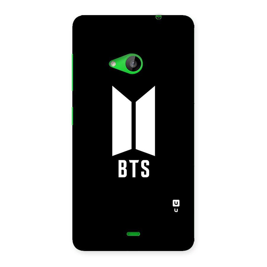 BTS Logo Black Back Case for Lumia 535