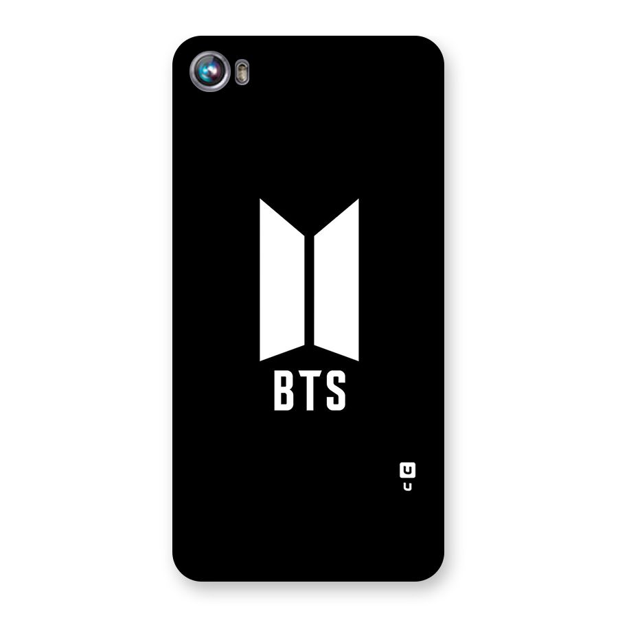 BTS Logo Black Back Case for Micromax Canvas Fire 4 A107