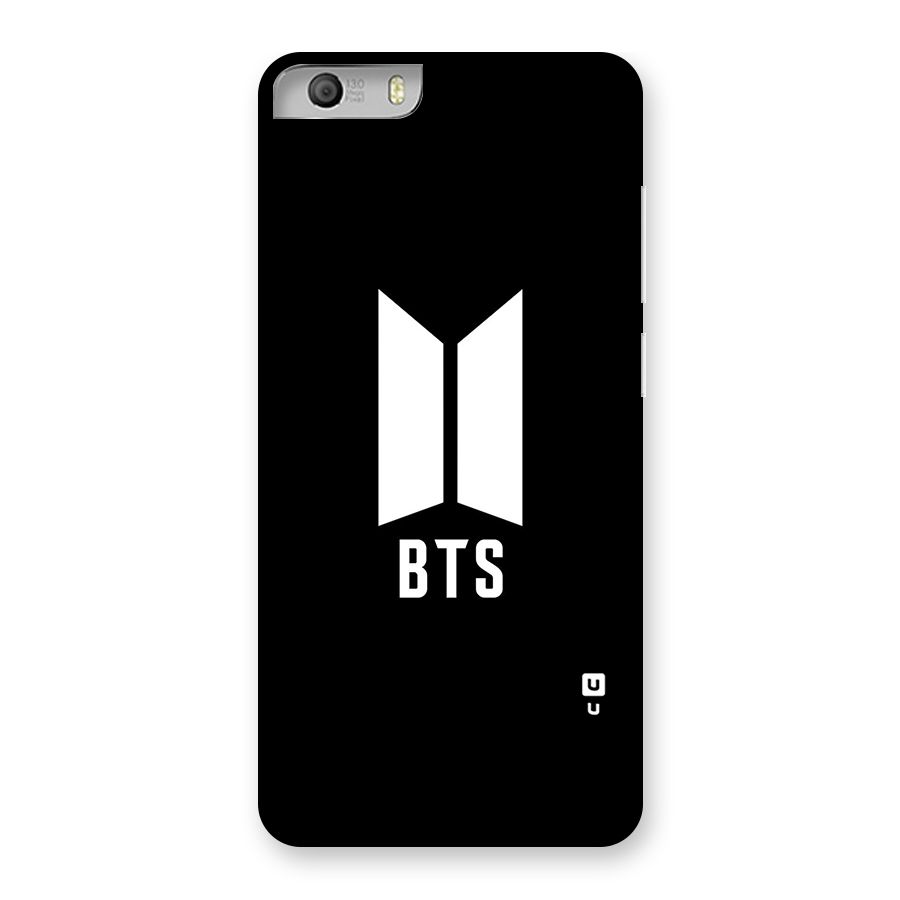 BTS Logo Black Back Case for Micromax Canvas Knight 2