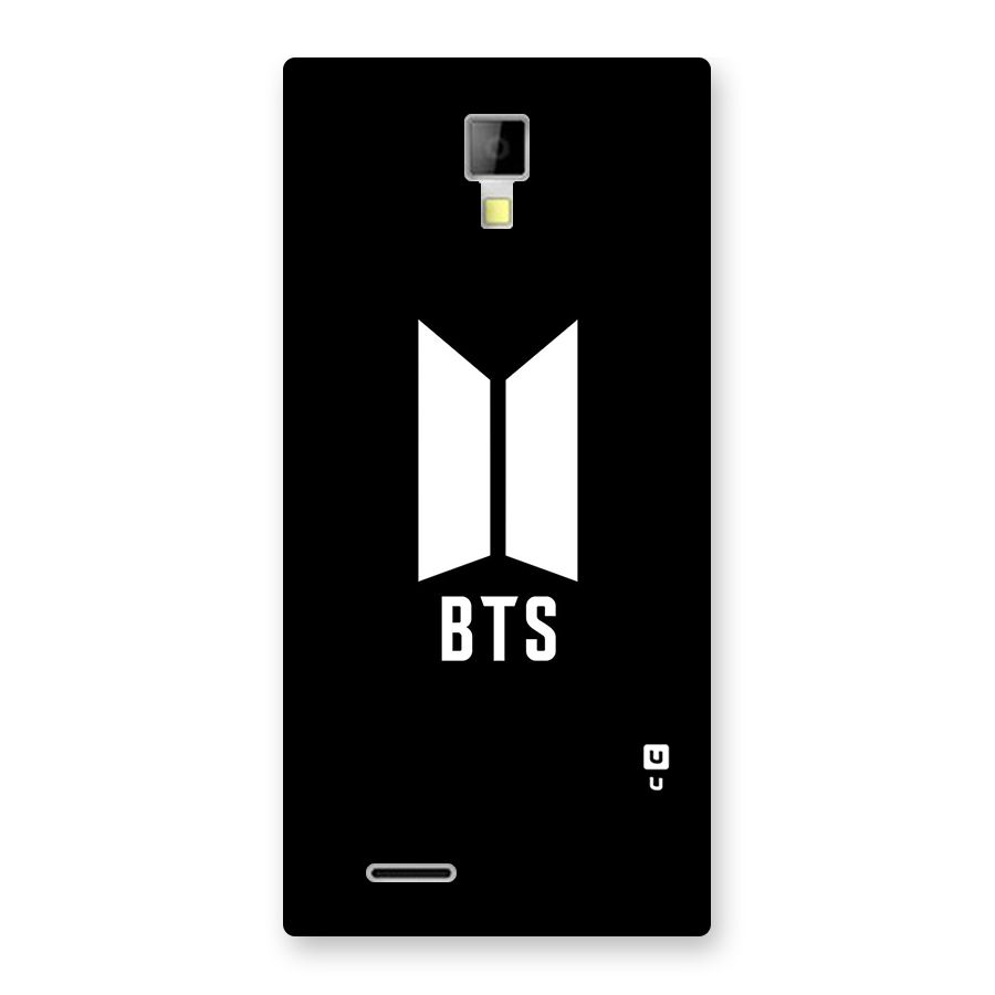 BTS Logo Black Back Case for Micromax Canvas Xpress A99