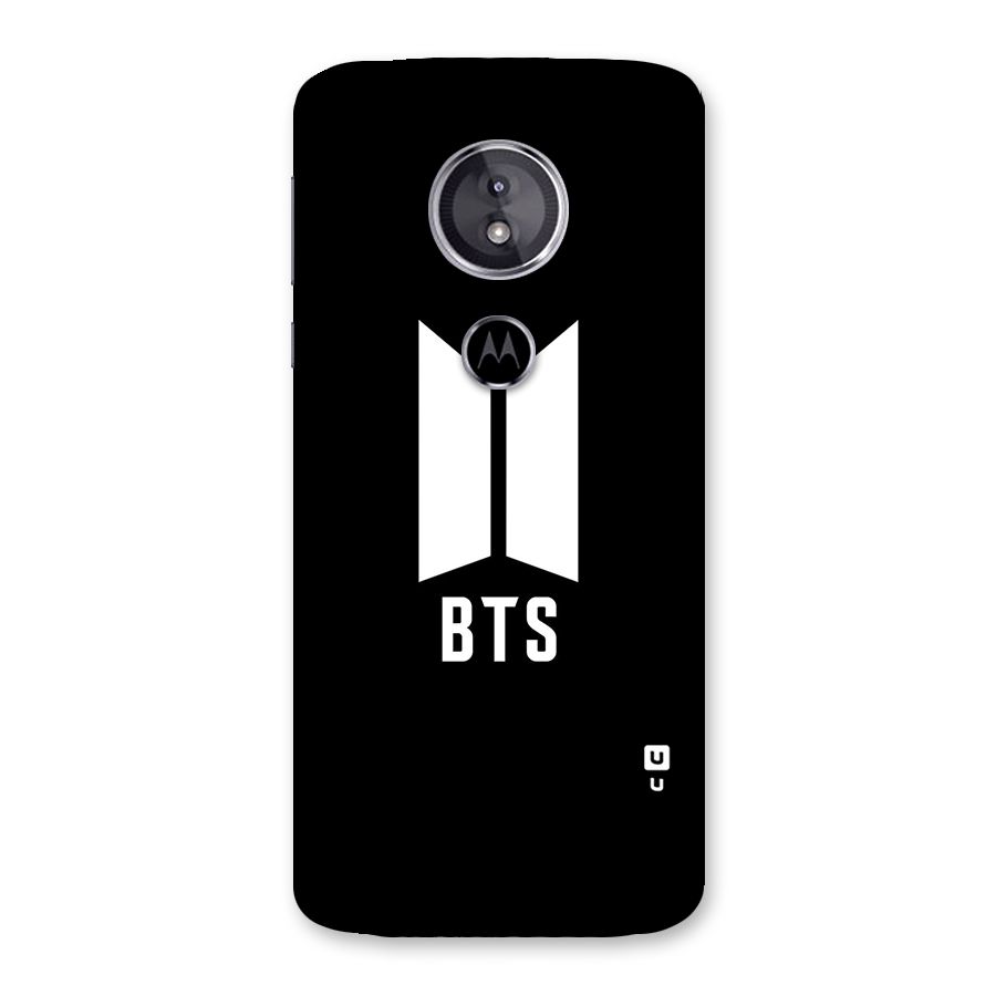 BTS Logo Black Back Case for Moto E5