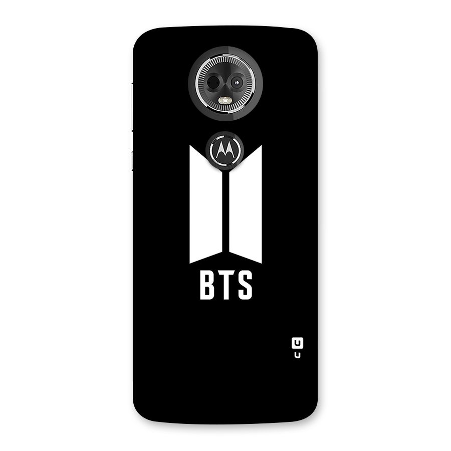 BTS Logo Black Back Case for Moto E5 Plus