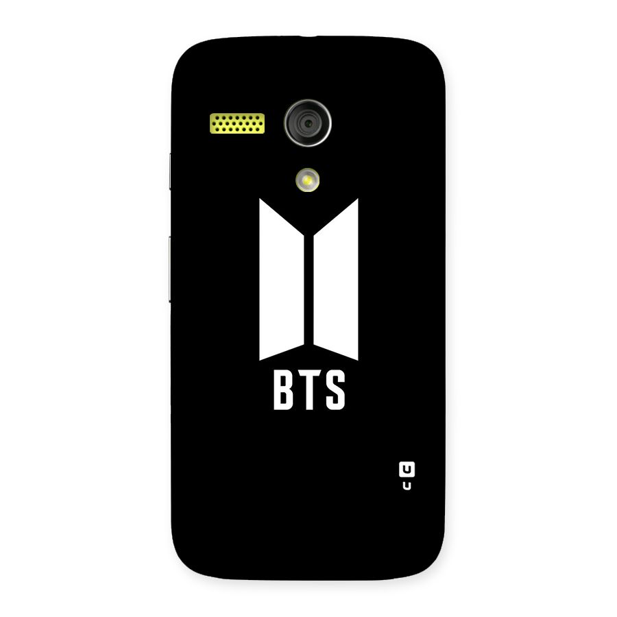 BTS Logo Black Back Case for Moto G
