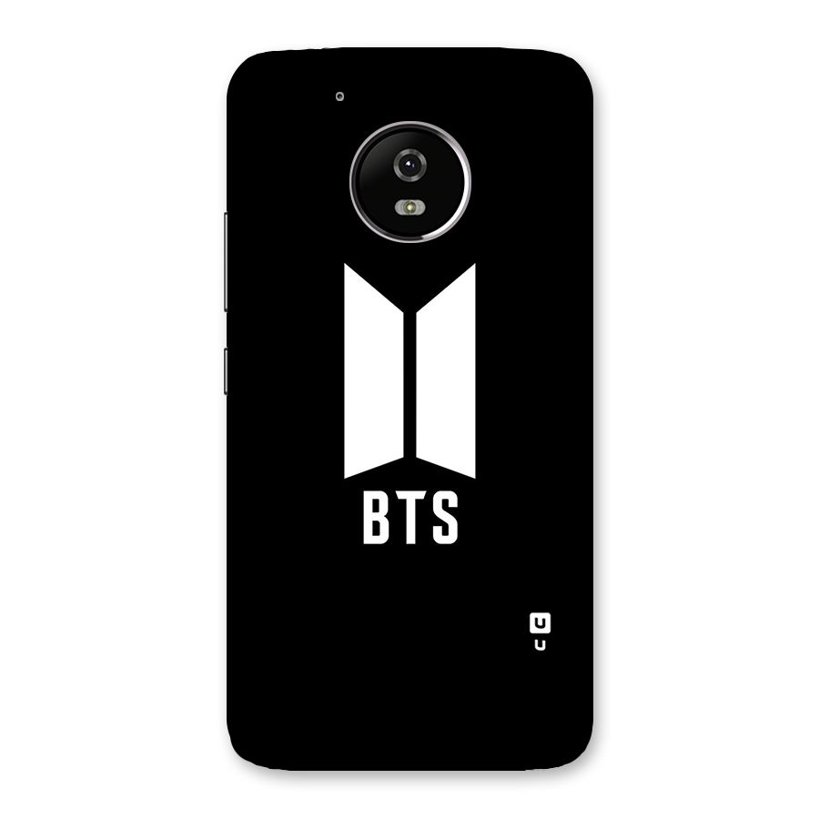 BTS Logo Black Back Case for Moto G5