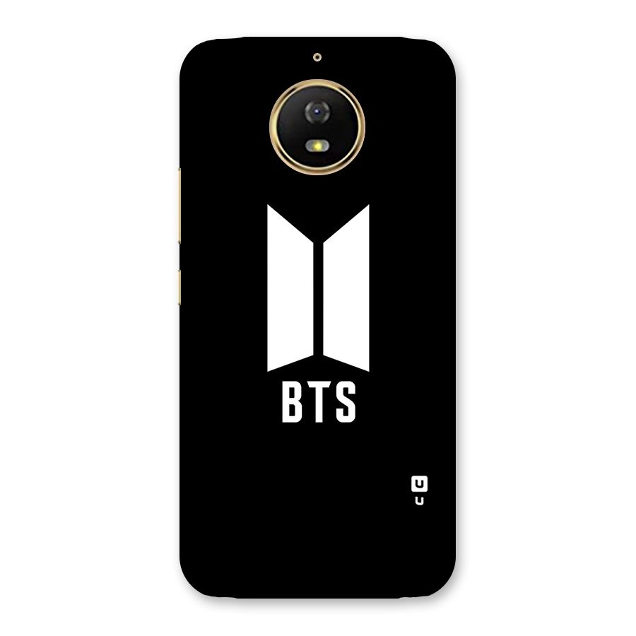 BTS Logo Black Back Case for Moto G5s