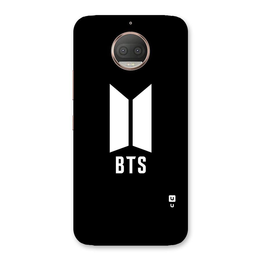 BTS Logo Black Back Case for Moto G5s Plus