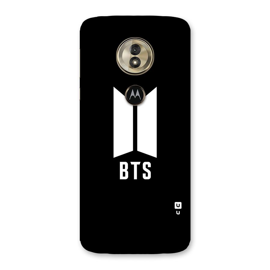 BTS Logo Black Back Case for Moto G6 Play