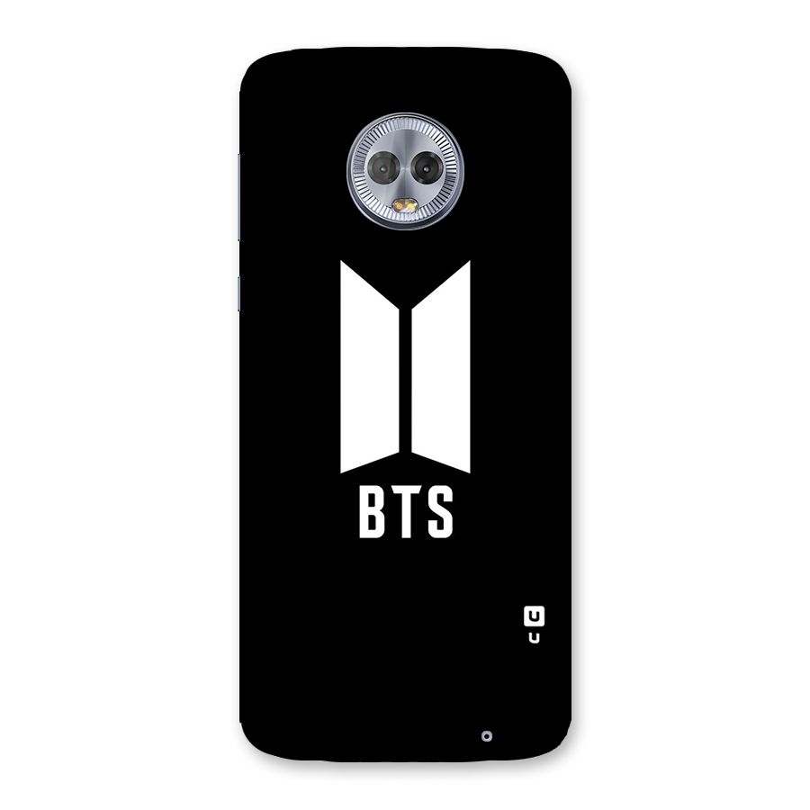 BTS Logo Black Back Case for Moto G6 Plus