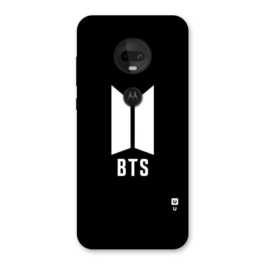 BTS Logo Black Back Case for Moto G7