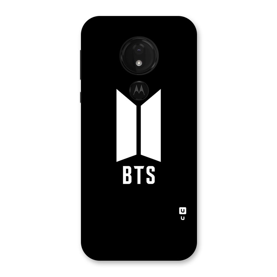 BTS Logo Black Back Case for Moto G7 Power