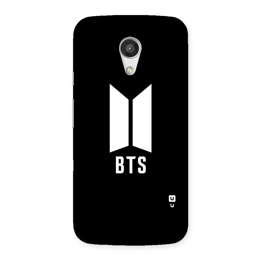 BTS Logo Black Back Case for Moto G 2nd Gen