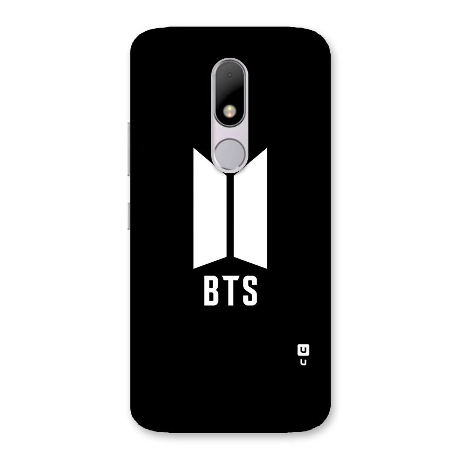 BTS Logo Black Back Case for Moto M