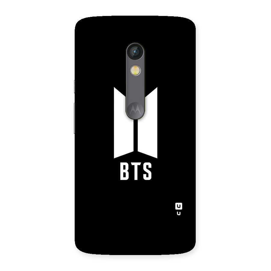BTS Logo Black Back Case for Moto X Play