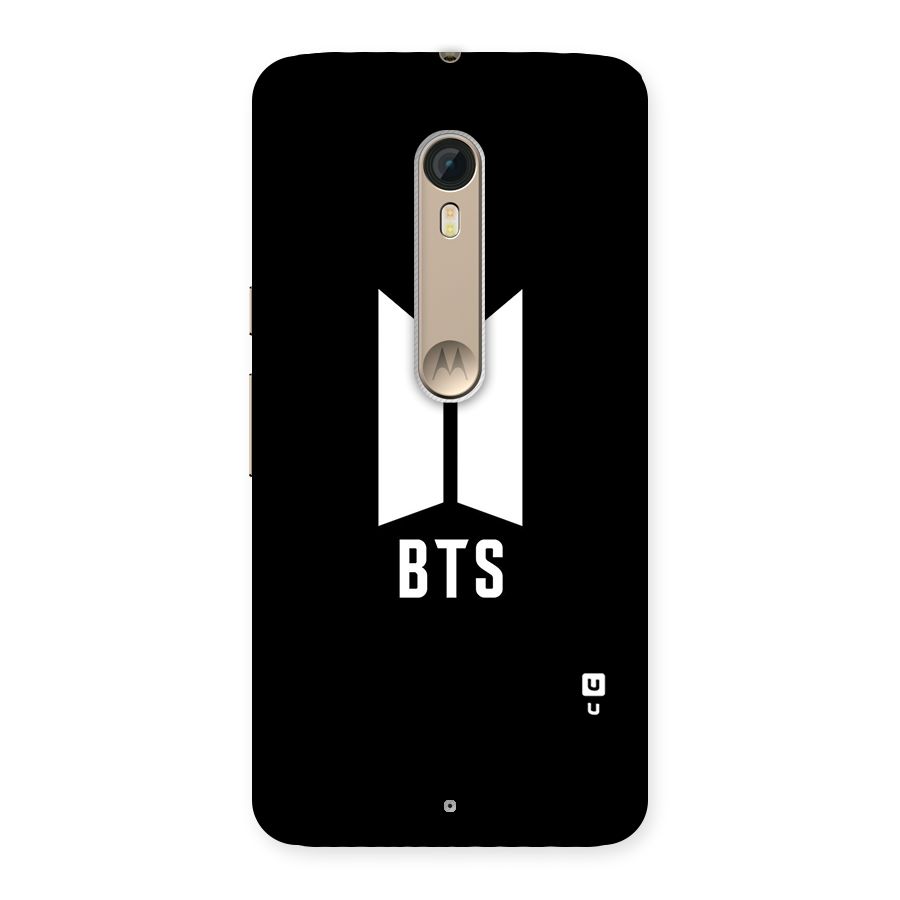 BTS Logo Black Back Case for Motorola Moto X Style