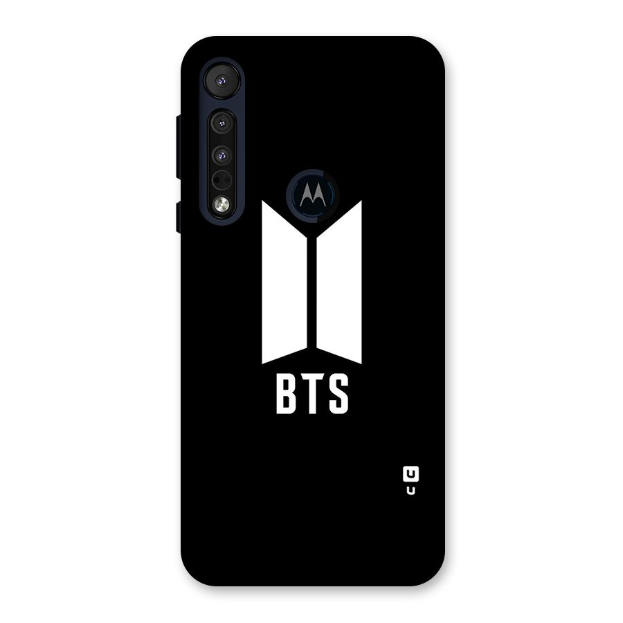 BTS Logo Black Back Case for Motorola One Macro