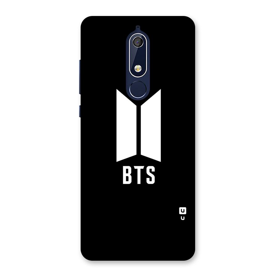BTS Logo Black Back Case for Nokia 5.1