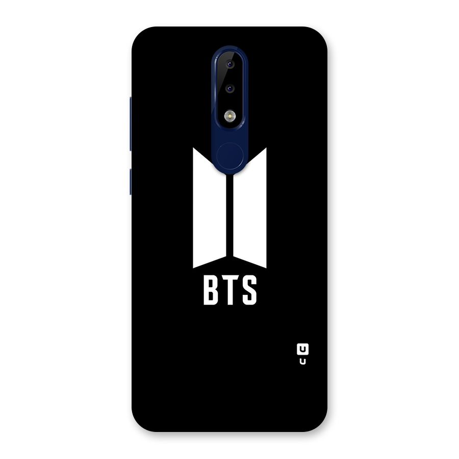 BTS Logo Black Back Case for Nokia 5.1 Plus