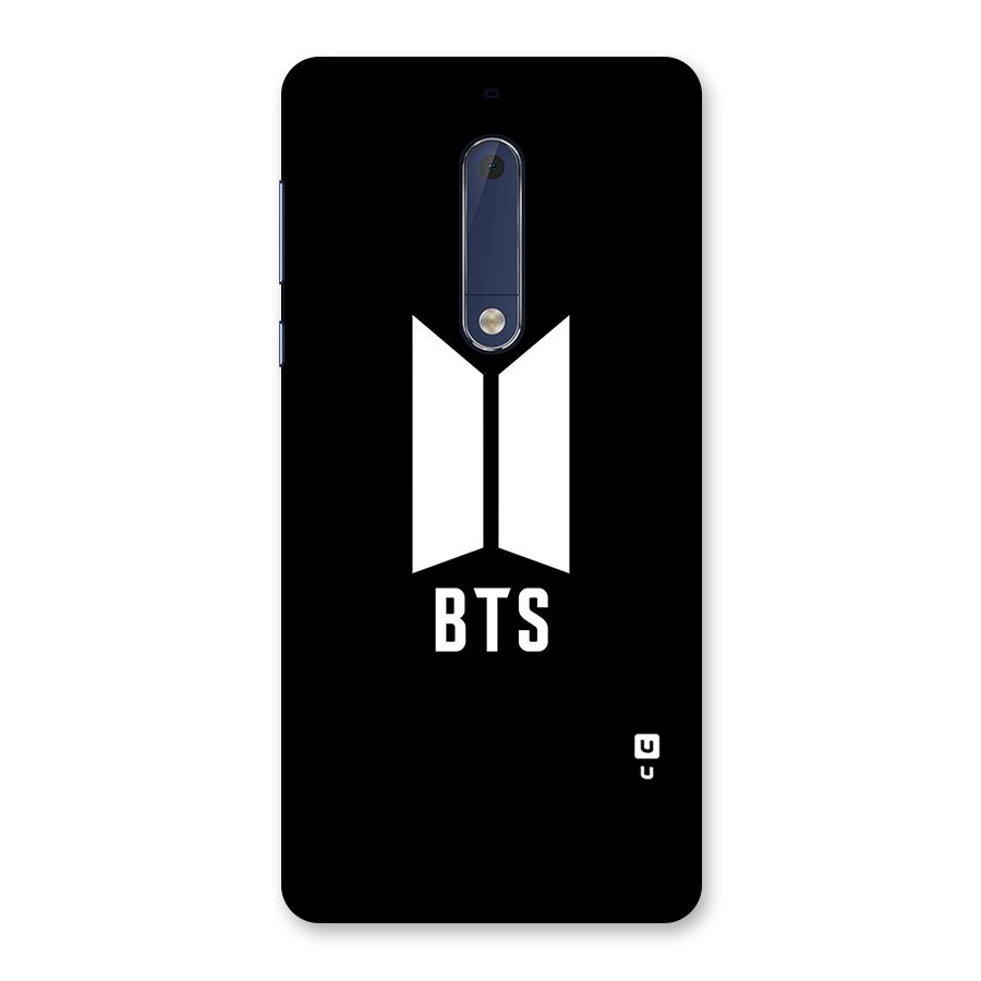 BTS Logo Black Back Case for Nokia 5