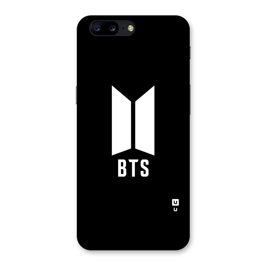 BTS Logo Black Back Case for OnePlus 5