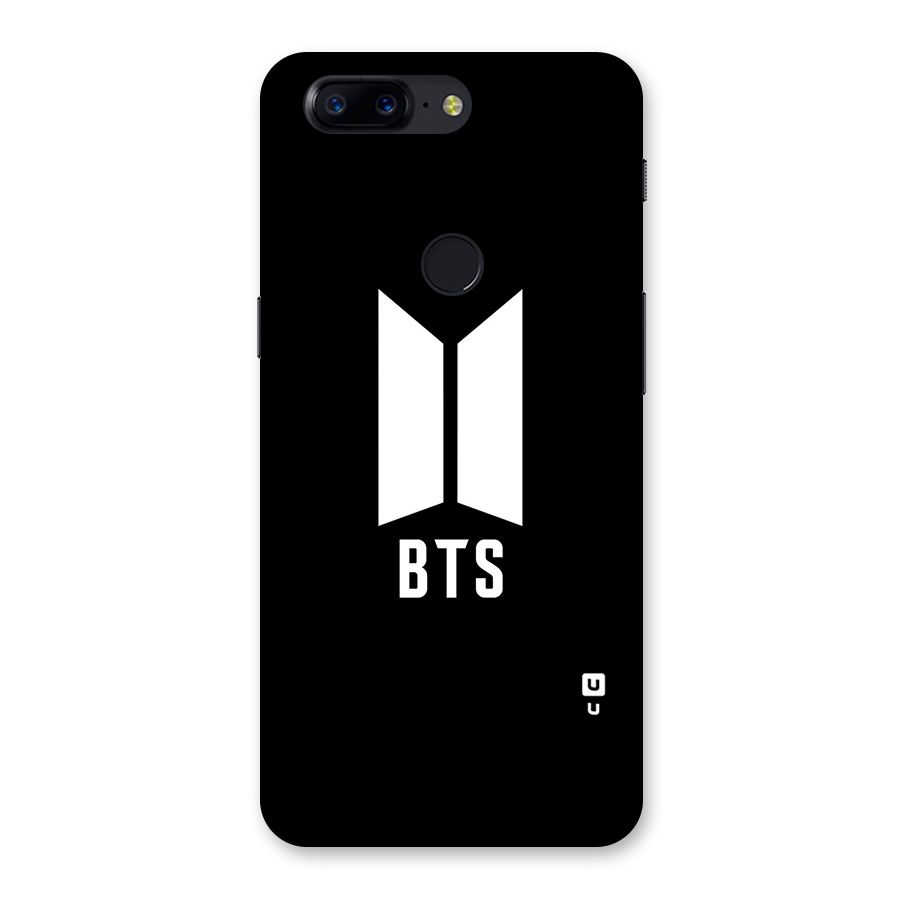 BTS Logo Black Back Case for OnePlus 5T