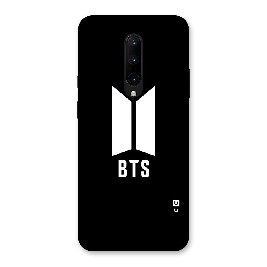 BTS Logo Black Back Case for OnePlus 7 Pro