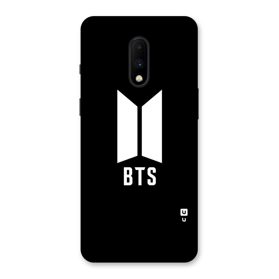 BTS Logo Black Back Case for OnePlus 7