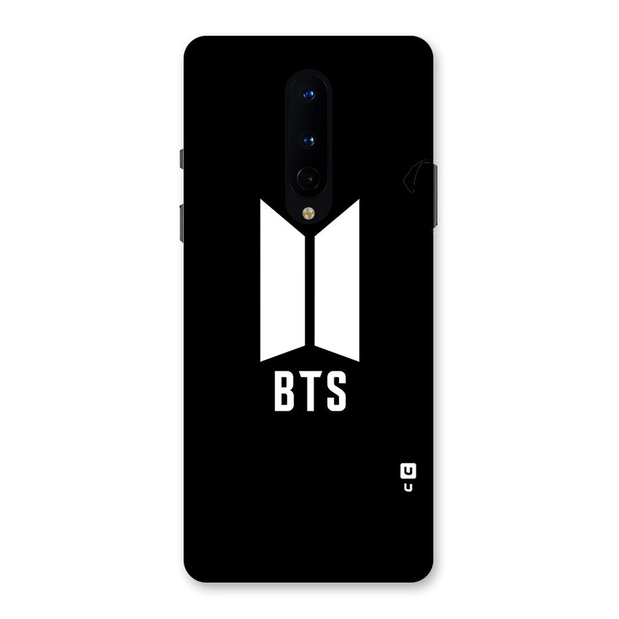BTS Logo Black Back Case for OnePlus 8