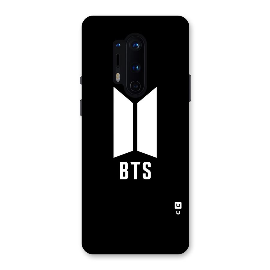 BTS Logo Black Back Case for OnePlus 8 Pro