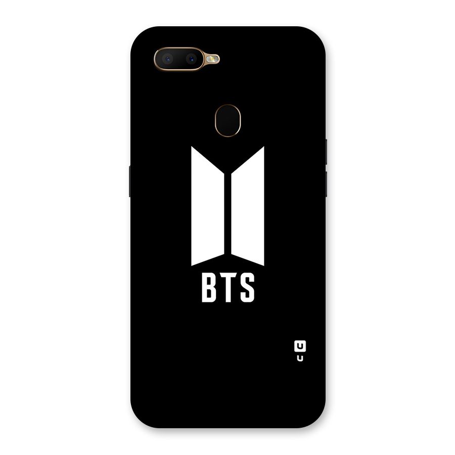 BTS Logo Black Back Case for Oppo A5s