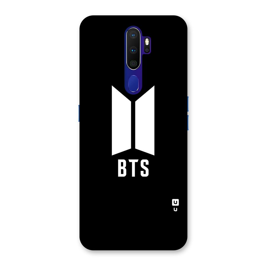 BTS Logo Black Back Case for Oppo A9 (2020)
