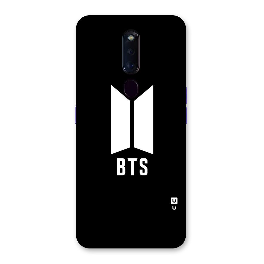 BTS Logo Black Back Case for Oppo F11 Pro