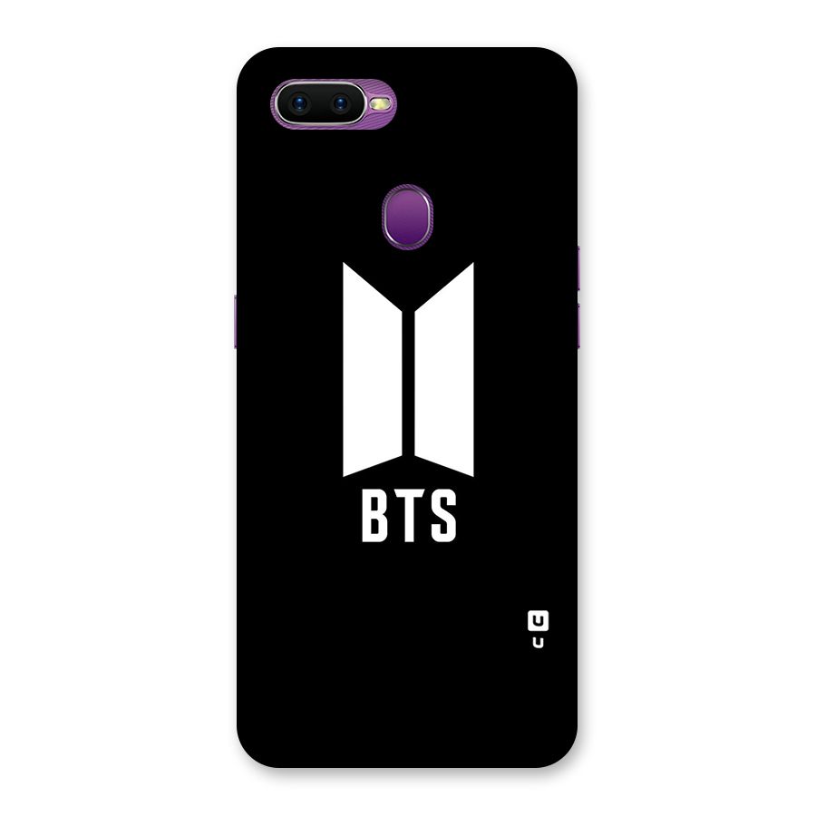 BTS Logo Black Back Case for Oppo F9