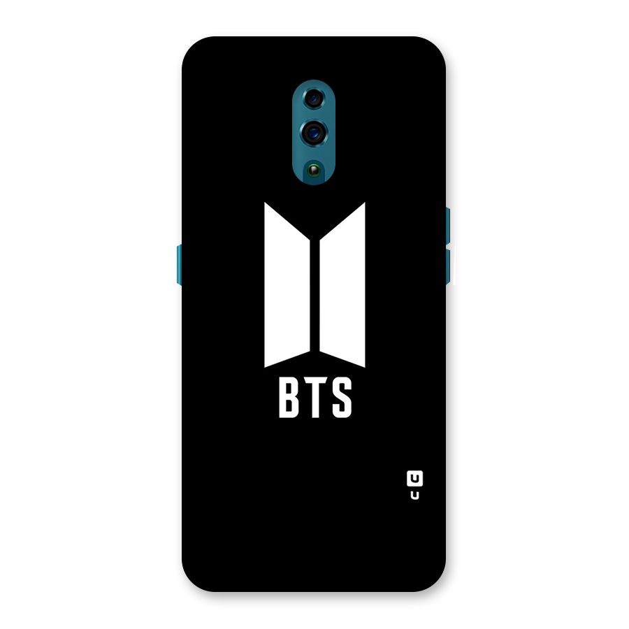 BTS Logo Black Back Case for Oppo Reno