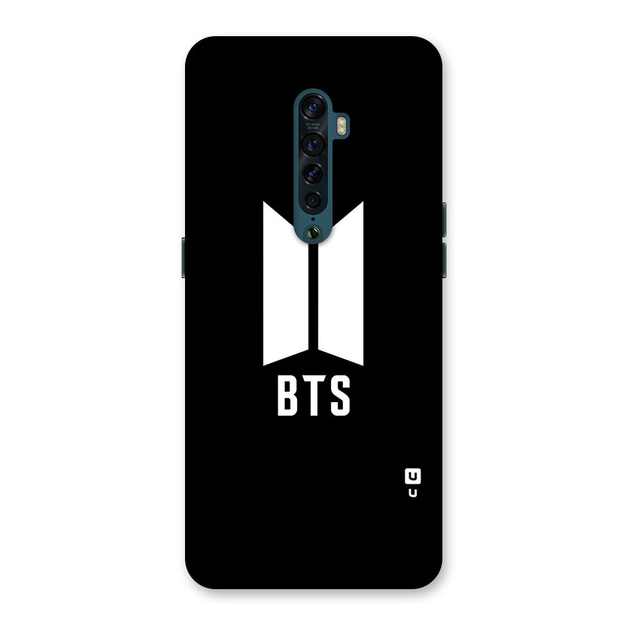 BTS Logo Black Back Case for Oppo Reno2