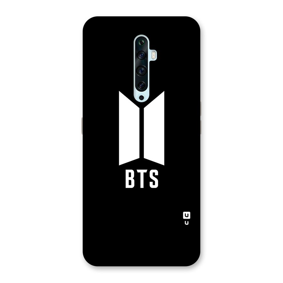BTS Logo Black Back Case for Oppo Reno2 F