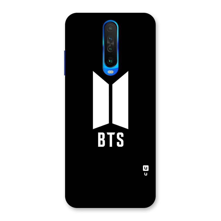 BTS Logo Black Back Case for Poco X2