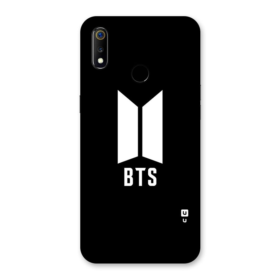 BTS Logo Black Back Case for Realme 3